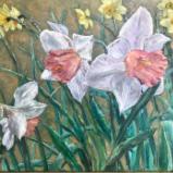 Garden Sunshine oil on Linen 20x24-SGH available at Eccentric Garden Allegan Mi.