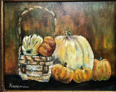 Pumpkins and Basket Pumpkins and Basket