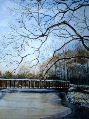 Print- Lionel bridge in March -archival giclee prints only