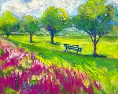 NEW! August Afternoon Pastel 8 x 10 NEW! August Afternoon Pastel 8 x 10