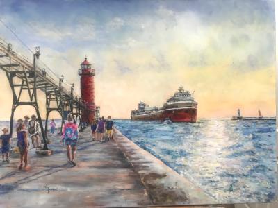 "Almost There"Grand Haven MI.-16x20 print 130.00 includes ahipping