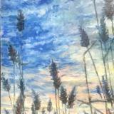 “Sunset Wheat” Pastel 