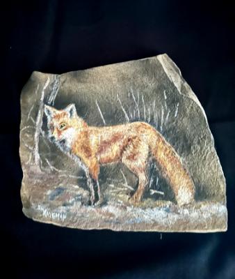 SOLD-Fox on Stone SOLD-Fox on Stone